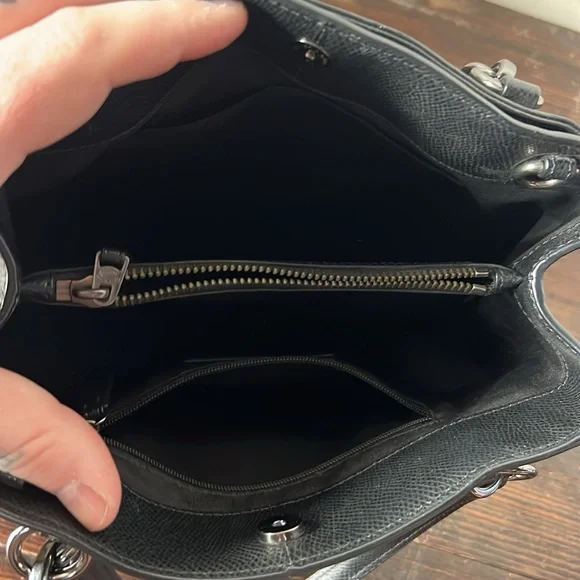 Coach Handbag Purse Leather Floral Print - Picture 6 of 7